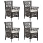 Brown 5-piece garden dining set by vidaXL, Garden sets - Ref: Foro24-3067700, Price: 582,86 €, Discount: %