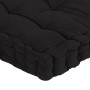 Cushions for floor pallets 7 units black cotton by vidaXL, Cushions for chairs and sofas - Ref: Foro24-3068591, Price: 296,14...