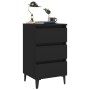 Bedside table with black metal legs 40x35x69 cm by vidaXL, Nightstands - Ref: Foro24-805907, Price: 62,90 €, Discount: %