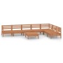 Garden furniture set 8 pieces solid pine wood honey brown by vidaXL, Garden sets - Ref: Foro24-3083022, Price: 414,30 €, Disc...