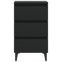 Bedside table with black metal legs 40x35x69 cm by vidaXL, Nightstands - Ref: Foro24-805907, Price: 62,90 €, Discount: %