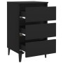 Bedside table with black metal legs 40x35x69 cm by vidaXL, Nightstands - Ref: Foro24-805907, Price: 62,90 €, Discount: %