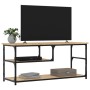 Mueble de TV contrachapada y acero roble Sonoma 103x38x46,5 cm de vidaXL, Muebles TV - Ref: Foro24-831824, Precio: 49,34 €, D...