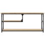 TV-Schrank aus Sonoma-Eichensperrholz und Stahl, 103 x 38 x 46,5 cm von vidaXL, TV-Möbel - Ref: Foro24-831824, Preis: 49,99 €...