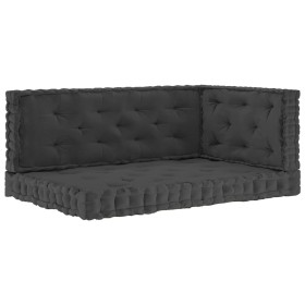 Cushions for pallet furniture 3 units anthracite cotton by vidaXL, Cushions for chairs and sofas - Ref: Foro24-3068592, Price...