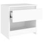 Mesitas de noche 2 uds madera contrachapada blanco 40x30x39 cm de vidaXL, Mesitas de noche - Ref: Foro24-803444, Precio: 52,9...