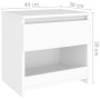 Mesitas de noche 2 uds madera contrachapada blanco 40x30x39 cm de vidaXL, Mesitas de noche - Ref: Foro24-803444, Precio: 52,9...