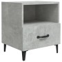 Bedside tables 2 units plywood gray concrete by vidaXL, Nightstands - Ref: Foro24-812033, Price: 67,34 €, Discount: %