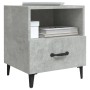 Bedside tables 2 units plywood gray concrete by vidaXL, Nightstands - Ref: Foro24-812033, Price: 67,34 €, Discount: %