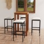 5-piece garden bar set and black synthetic rattan cushions by vidaXL, Garden sets - Ref: Foro24-3067982, Price: 251,99 €, Dis...