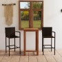 Brown 3-piece garden bar set by vidaXL, Garden sets - Ref: Foro24-3067984, Price: 261,99 €, Discount: %