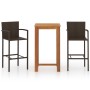 Brown 3-piece garden bar set by vidaXL, Garden sets - Ref: Foro24-3067984, Price: 261,99 €, Discount: %