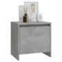 Mesita de noche madera ingeniería gris hormigón 45x34x44,5 cm de vidaXL, Mesitas de noche - Ref: Foro24-809871, Precio: 32,65...