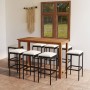 9-piece garden bar set with black cushions by vidaXL, Garden sets - Ref: Foro24-3068014, Price: 430,53 €, Discount: %