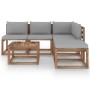 6-piece pallet garden furniture with impregnated wood cushions by vidaXL, Garden sets - Ref: Foro24-3067429, Price: 348,99 €,...