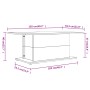 Couchtisch aus Sonoma-Eichenholzwerkstoff, 102 x 55,5 x 40 cm von vidaXL, Couchtisch - Ref: Foro24-810310, Preis: 43,99 €, Ra...