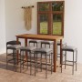 Garden bar set with 9 pieces and gray synthetic rattan cushions by vidaXL, Garden sets - Ref: Foro24-3068015, Price: 434,73 €...