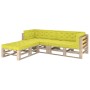 Cushions for floor pallets 7 units apple green cotton by vidaXL, Cushions for chairs and sofas - Ref: Foro24-3068632, Price: ...