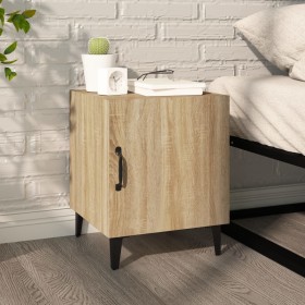 Mesita de noche madera contrachapada color roble Sonoma de vidaXL, Mesitas de noche - Ref: Foro24-812066, Precio: 41,94 €, De...