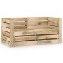 2-Sitzer-Gartensofa aus grün imprägniertem Kiefernholz von vidaXL, Gartensets - Ref: Foro24-3068049, Preis: 255,07 €, Rabatt: %