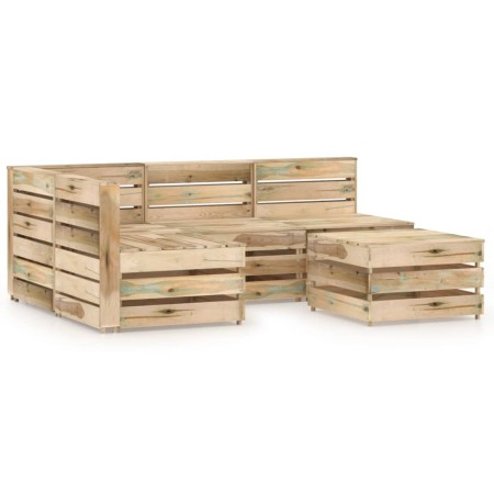 Gartenmöbel-Set 5-teilig grün imprägniertes Kiefernholz von vidaXL, Gartensets - Ref: Foro24-3068065, Preis: 312,00 €, Rabatt: %