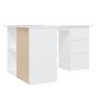 White plywood corner desk 145x100x76 cm by vidaXL, Desks - Ref: Foro24-801089, Price: 244,71 €, Discount: %