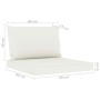 Set de muebles de jardín 5 piezas y cojines crema de vidaXL, Conjuntos de jardín - Ref: Foro24-3067370, Precio: 336,99 €, Des...