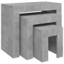 Stackable coffee tables 3 pieces concrete gray chipboard by vidaXL, Coffee table - Ref: Foro24-808544, Price: 62,64 €, Discou...