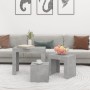 Stackable coffee tables 3 pieces concrete gray chipboard by vidaXL, Coffee table - Ref: Foro24-808544, Price: 62,64 €, Discou...