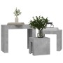 Stackable coffee tables 3 pieces concrete gray chipboard by vidaXL, Coffee table - Ref: Foro24-808544, Price: 62,64 €, Discou...