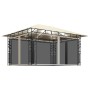 Gazebo with mosquito net and cream LED light strip 4x3x2.73m 180 g/m² by vidaXL, Tents and gazebos - Ref: Foro24-3070315, Pri...