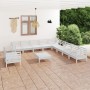 Garden furniture set 12 pieces solid white pine wood by vidaXL, Garden sets - Ref: Foro24-3083210, Price: 522,85 €, Discount: %