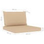 Set de muebles de jardín 9 piezas con cojines beige de vidaXL, Conjuntos de jardín - Ref: Foro24-3067491, Precio: 668,84 €, D...