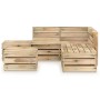 Gartenmöbel-Set 6-teilig grün imprägniertes Kiefernholz von vidaXL, Gartensets - Ref: Foro24-3068067, Preis: 327,17 €, Rabatt: %