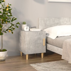 Mesita de noche madera contrachapada gris hormigón de vidaXL, Mesitas de noche - Ref: Foro24-812050, Precio: 36,99 €, Descuen...