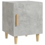 Mesita de noche madera contrachapada gris hormigón de vidaXL, Mesitas de noche - Ref: Foro24-812050, Precio: 36,41 €, Descuen...