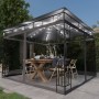 Mesh gazebo with LED light strip anthracite 3x3x2.73m 180 g/m² by vidaXL, Tents and gazebos - Ref: Foro24-3070316, Price: 361...