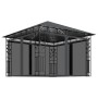 Mesh gazebo with LED light strip anthracite 3x3x2.73m 180 g/m² by vidaXL, Tents and gazebos - Ref: Foro24-3070316, Price: 361...