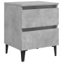 Bedside table made of gray concrete plywood 40x35x50 cm by vidaXL, Nightstands - Ref: Foro24-805877, Price: 49,42 €, Discount: %