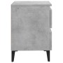 Bedside table made of gray concrete plywood 40x35x50 cm by vidaXL, Nightstands - Ref: Foro24-805877, Price: 49,42 €, Discount: %