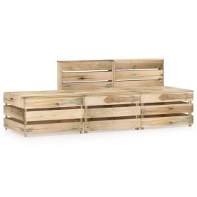 Garden furniture set 3 pieces green impregnated pine wood by vidaXL, Garden sets - Ref: Foro24-3068053, Price: 146,43 €, Disc...