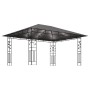 Pavillon mit Moskitonetz Anthrazit LED-Lichtleiste 4x3x2,73m 180g/m² von vidaXL, Zelte und Pavillons - Ref: Foro24-3070317, P...