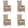 Garden dining set 7 pieces beige synthetic rattan by vidaXL, Garden sets - Ref: Foro24-3070771, Price: 1,00 €, Discount: %