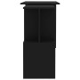 Black plywood corner desk 200x50x76 cm by vidaXL, Desks - Ref: Foro24-801099, Price: 105,35 €, Discount: %