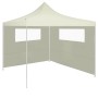 Seitenwände des Pavillons mit Fenstern 2 Einheiten creme von vidaXL, Zubehör für Pavillons und Pavillons - Ref: Foro24-307042...