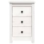 Mesita de noche madera maciza de pino blanco 40x35x61,5 cm de vidaXL, Mesitas de noche - Ref: Foro24-813701, Precio: 67,60 €,...