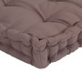 Cushions for floor pallets 3 units taupe gray cotton by vidaXL, Cushions for chairs and sofas - Ref: Foro24-3068613, Price: 1...