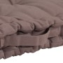 Cushions for floor pallets 3 units taupe gray cotton by vidaXL, Cushions for chairs and sofas - Ref: Foro24-3068613, Price: 1...