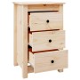 Solid pine wood bedside table 40x35x61.5 cm by vidaXL, Nightstands - Ref: Foro24-813699, Price: 71,99 €, Discount: %