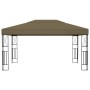 Garden gazebo tent with LED strip lights 3x4 m taupe fabric by vidaXL, Tents and gazebos - Ref: Foro24-3070331, Price: 279,59...